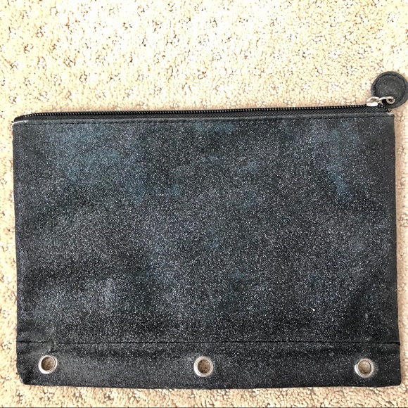 Justice Glitter Binder Pencil Case (Letter A) - Picture 2 of 4